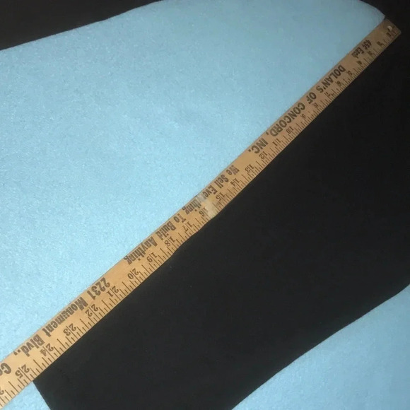 WOMAN WITHIN Leggings black elastic waistband cotton spandex size L 18/20 - Picture 6 of 7